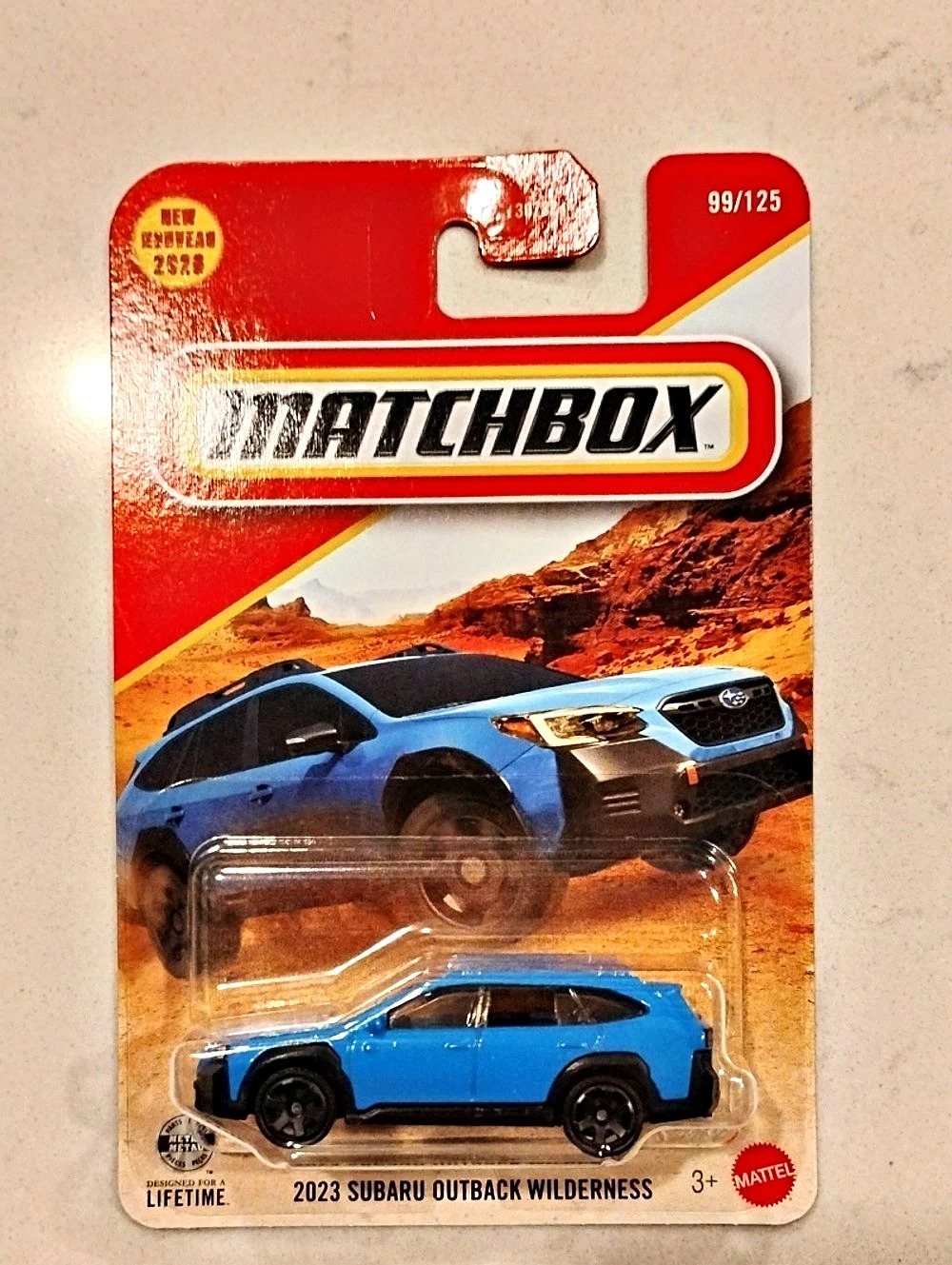 Matchbox 2023 Subaru Outback Wilderness Blue Die-Cast Car NWT